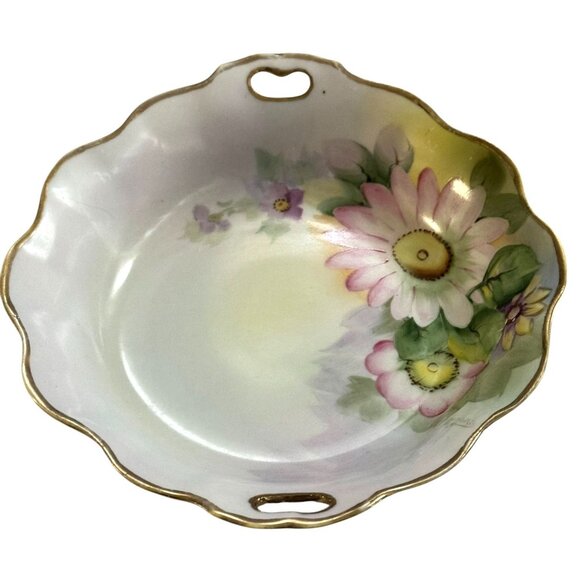 Antique Nippon Hand-Painted Porcelain Dish - Picture 10 of 10